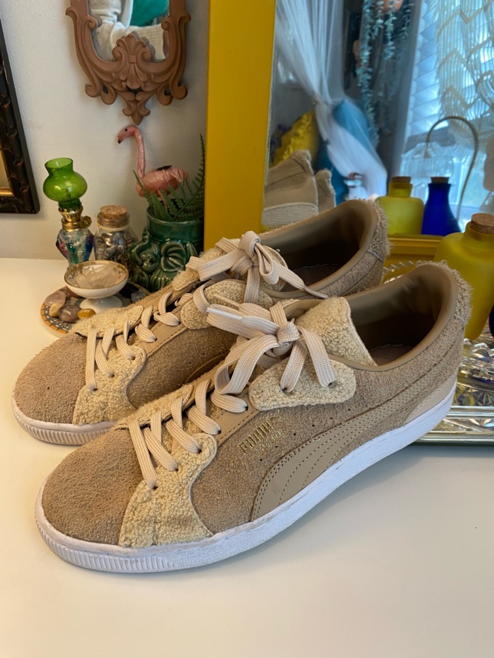 Puma High Court Cunning Suede Safari Sneakers